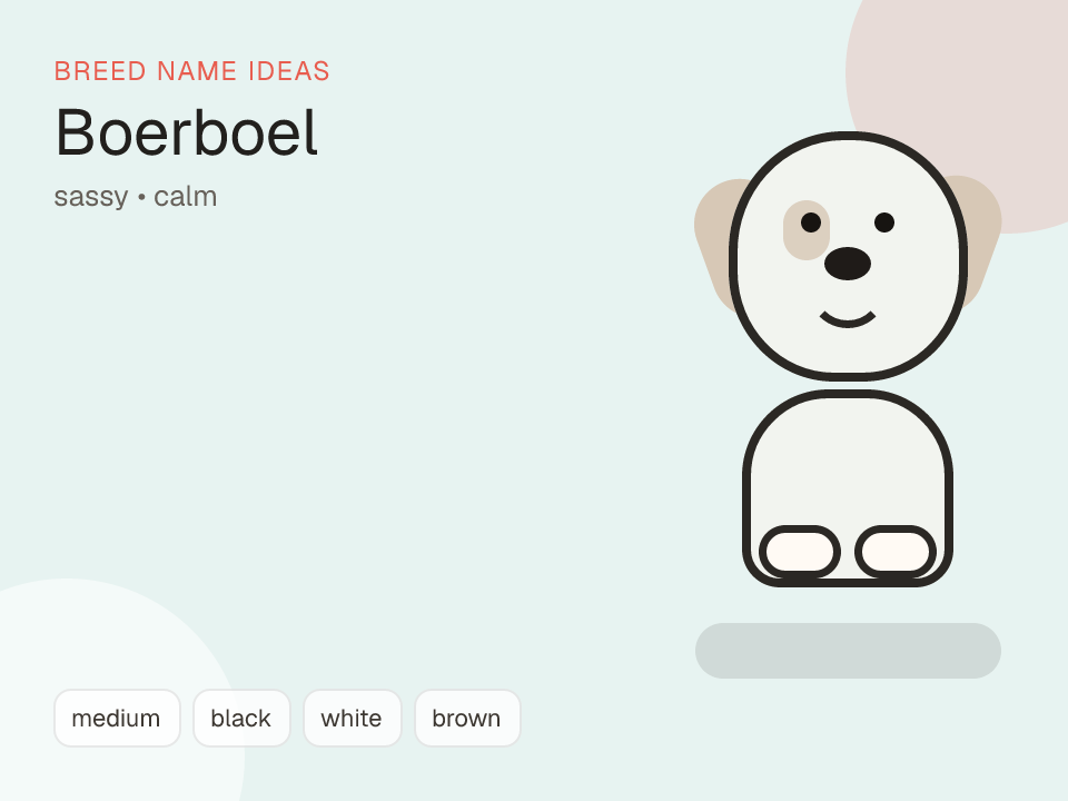 Boerboel dog name generator visual