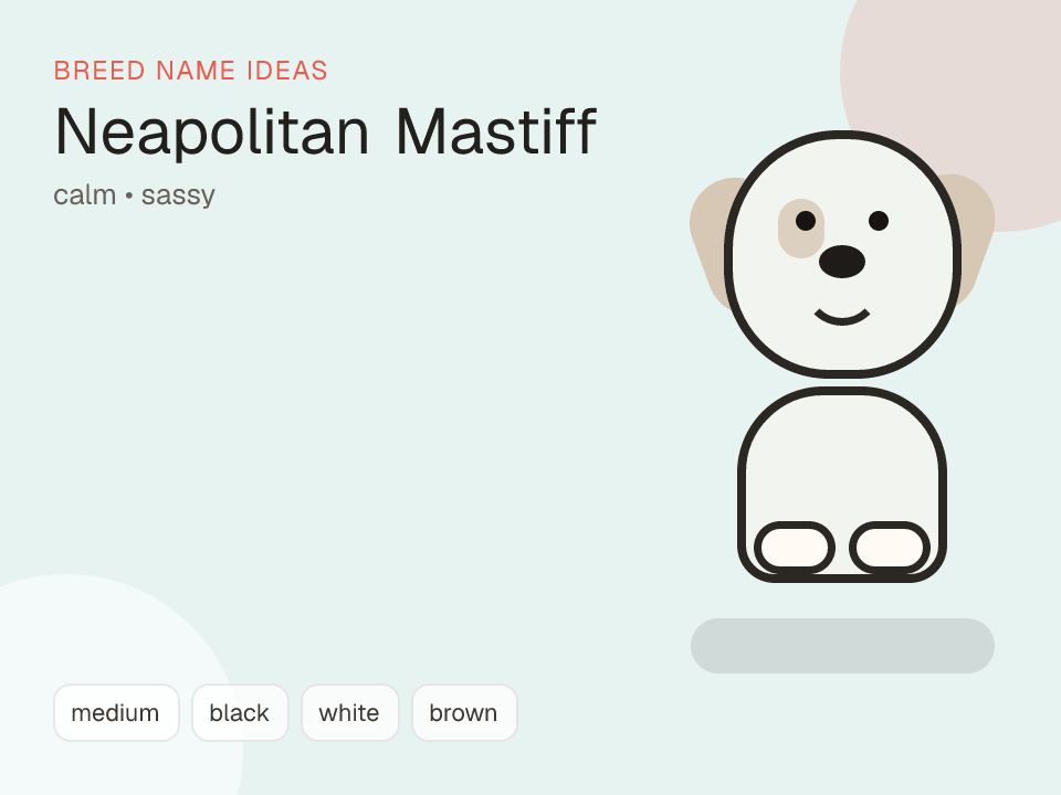 Neapolitan Mastiff dog name generator visual