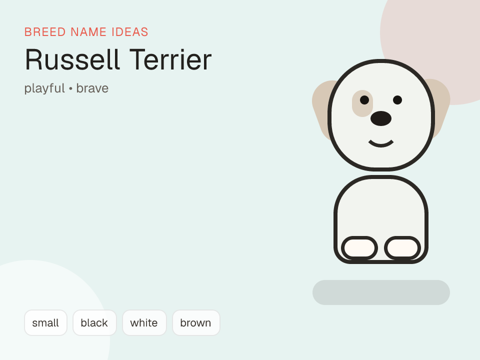 Russell Terrier dog name generator visual