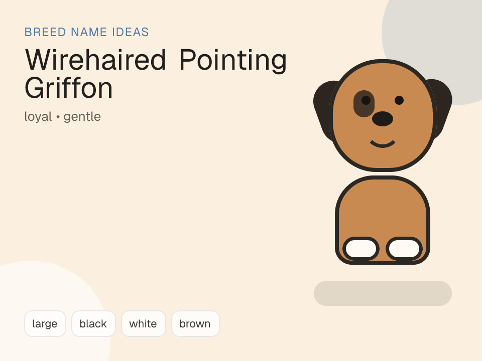 Wirehaired Pointing Griffon dog name generator visual