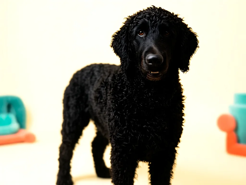 Curly-Coated Retriever dog name generator visual